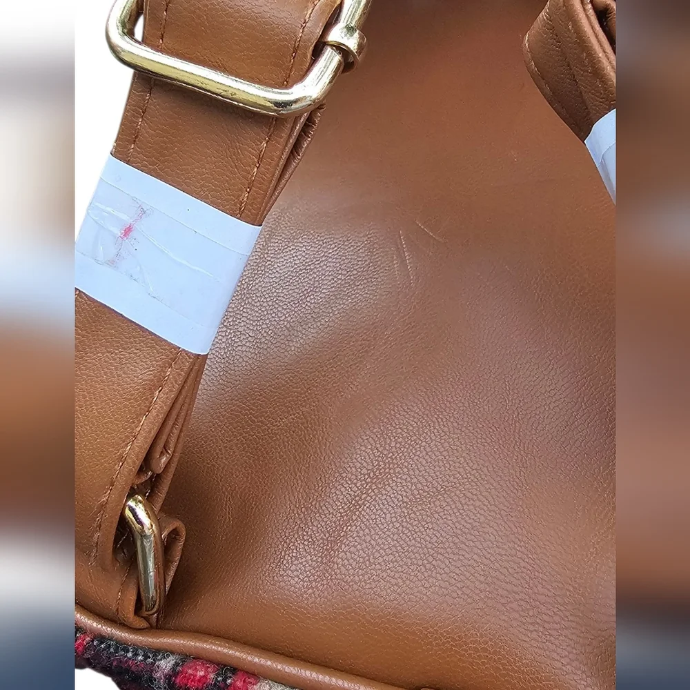 Tommy Bahama - NEW Mini Backpack Fall Plaid Colors. May Be Kids. No Pockets - Picture 7 of 14